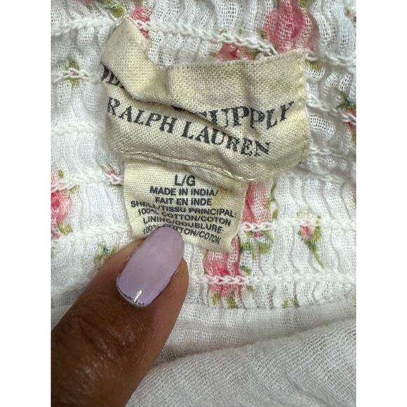 Ralph Lauren Denim & Supply Adorable Rose Little Sundress Cotton Size L - Picture 11 of 11